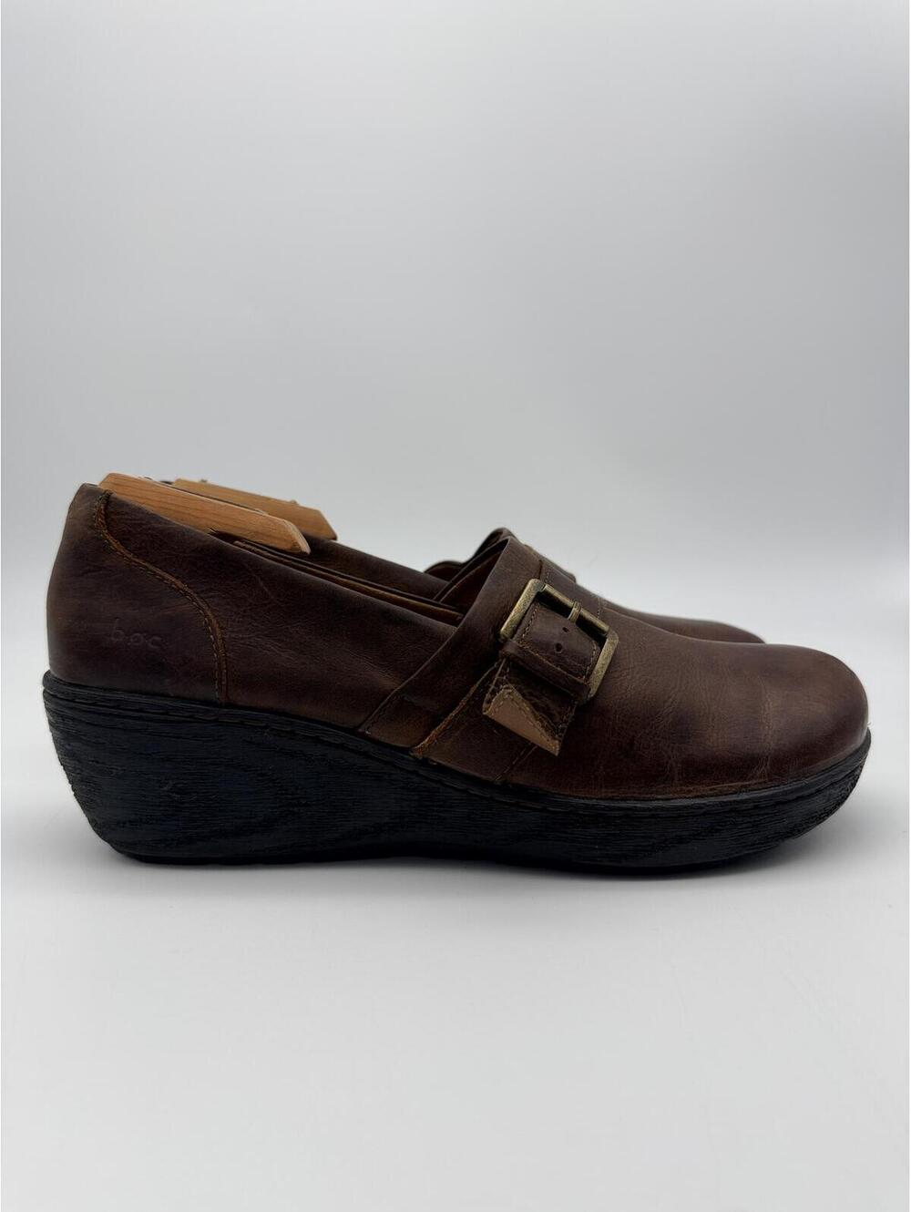 b.o.c Born Womens‎ Clog Brown Size 11 Comfort Cushioned Footbed